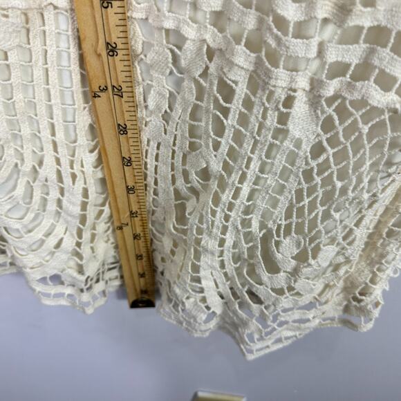 Staring At Stars Mini Dress Womens 6 Ivory Lace Overlay Sleeveless Boho Party - Picture 4 of 6